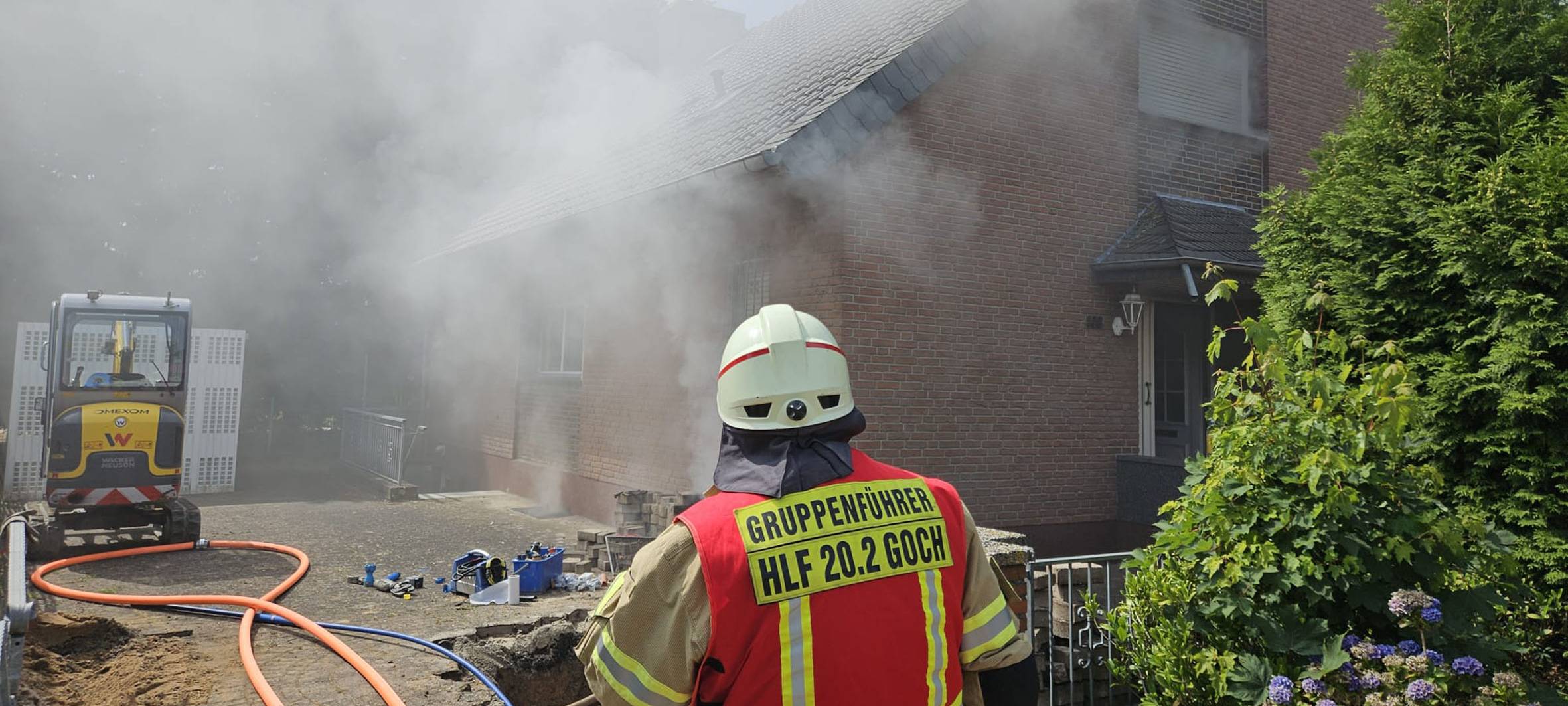 Goch: Zwei Verletzte bei Kellerbrand