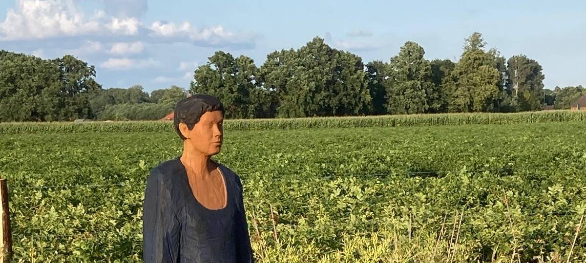 Rees: Neue Holzfigur setzt Zeichen gegen Vandalismus