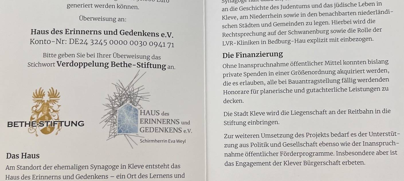 Neues zum geplanten "Haus der Begegnung" in Kleve