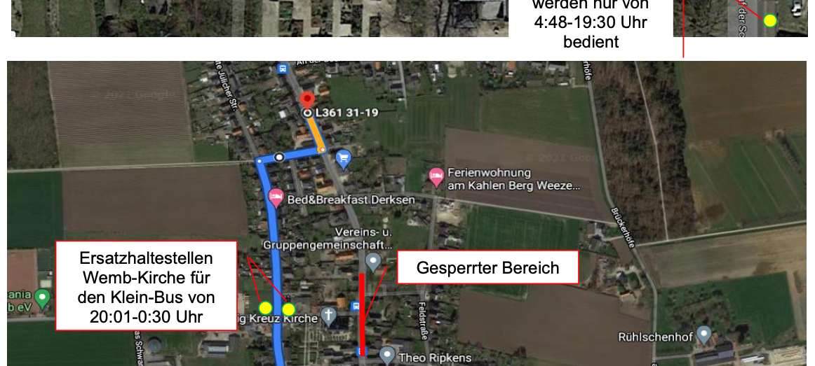 Weeze: NIAG Linie 73 fährt vorübergehend nicht zum Airport