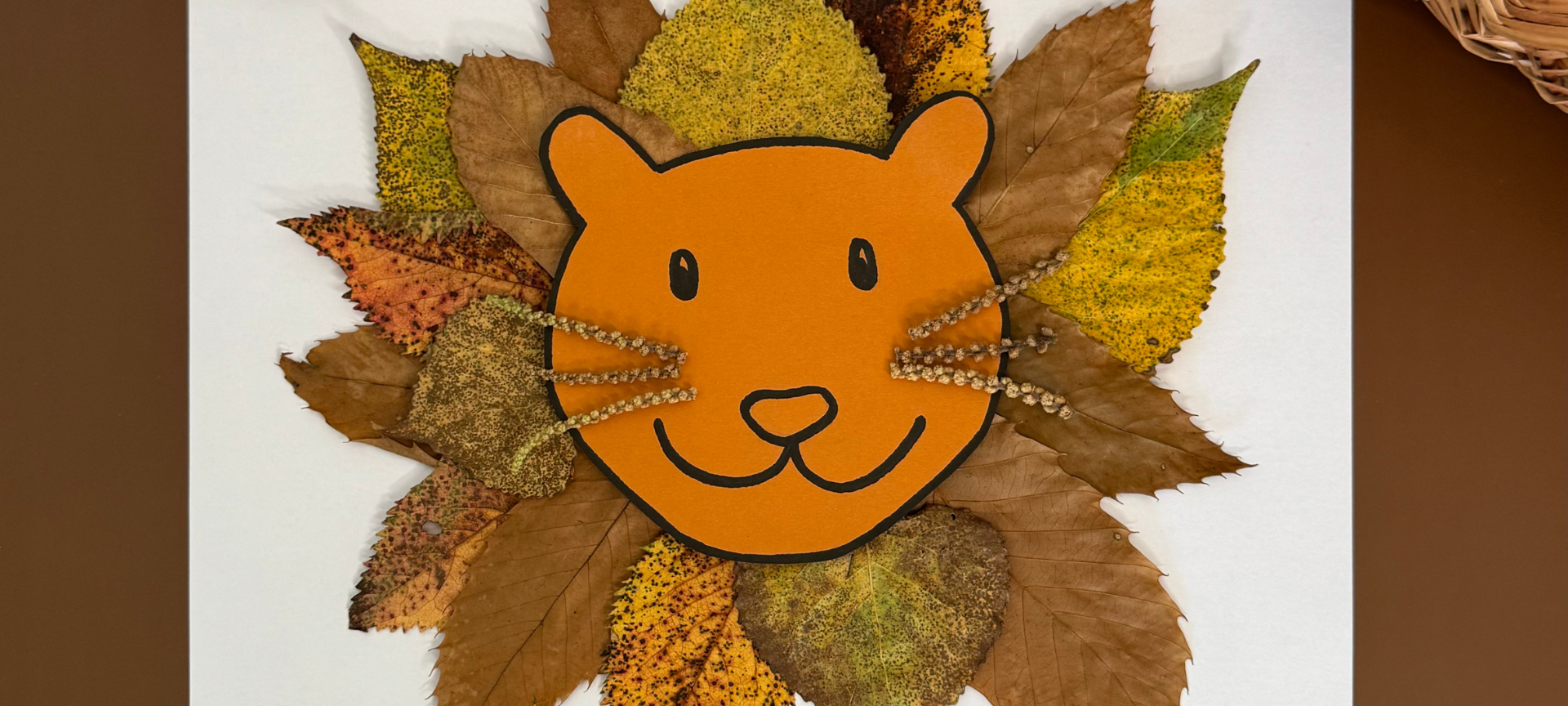 Herbstbasteln mit Blättern