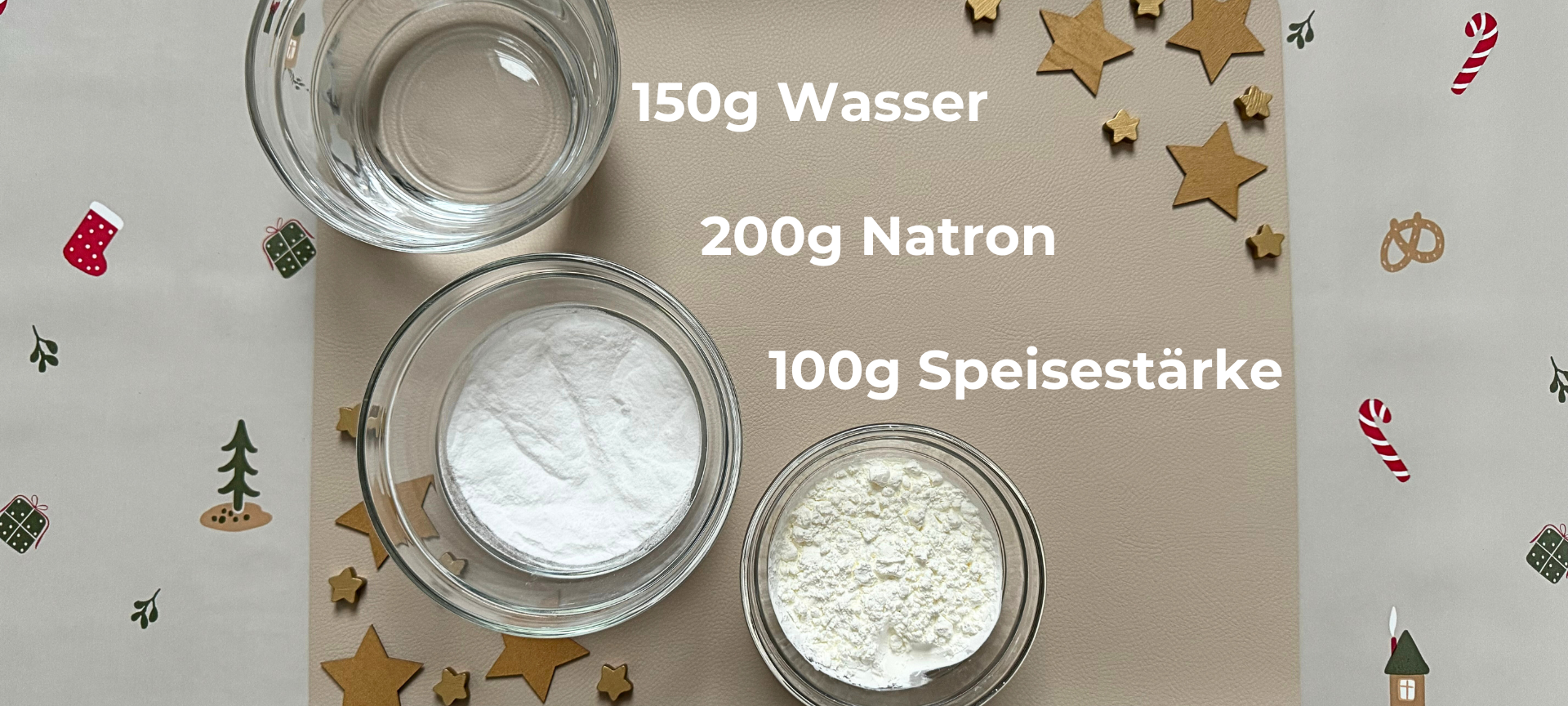 Weihnachtsbaumschmuck basteln: Kaltporzellan-Anhänger - Zutaten