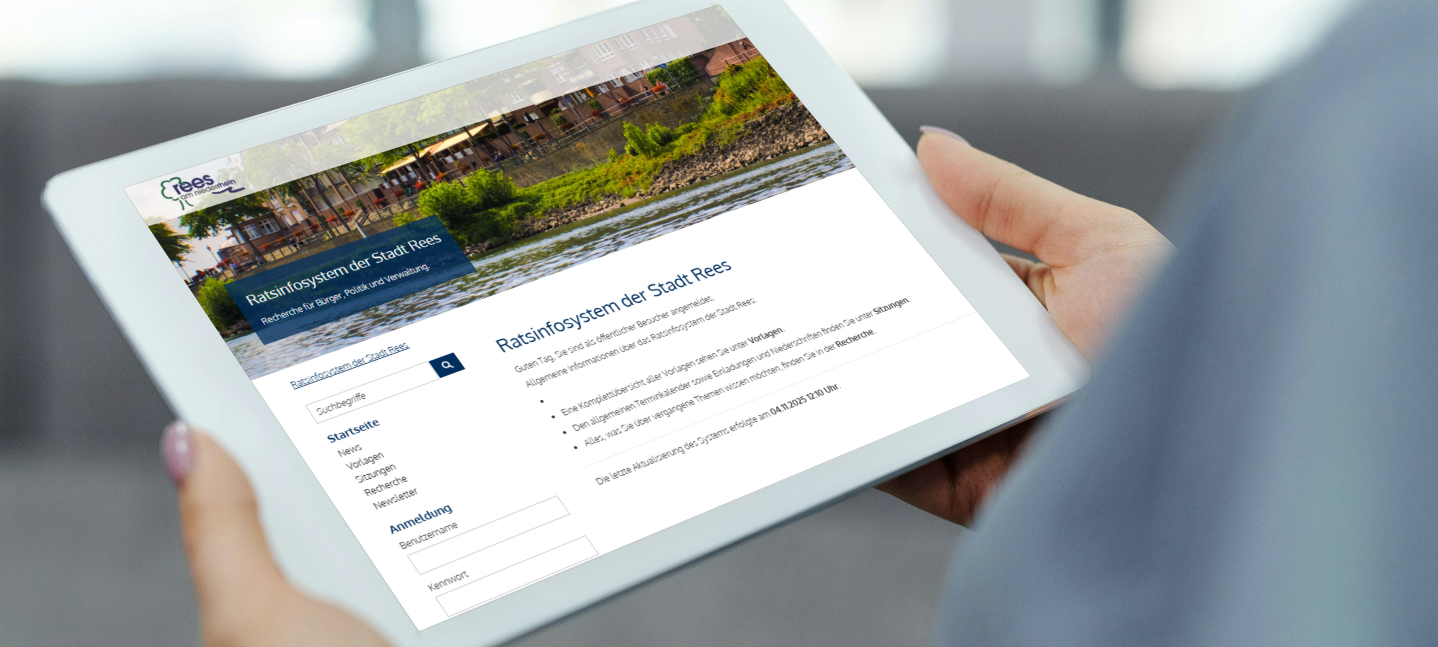 Rees: Ratsinformationssystem gewechselt