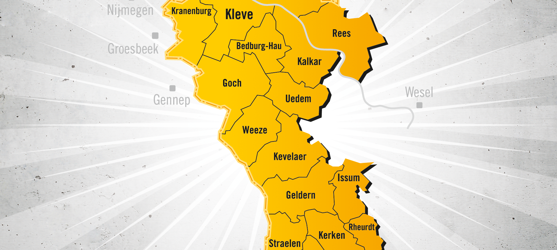 Das Sendegebiet von Antenne Niederrhein